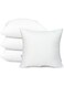 Cotton Home Casual Bedding Throw Pillows Insert Cushion Filler Outer Cover Microfiber Filling 800 grams Ultra Soft Fiber Size 60x60cm / 24x24inch Cushion Inserts Home Decor   White (Pack of 4)