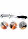 Vegetable Peeler Stainless Steel Veggie Julienne Built-In Potato Eye Remover Veggie Fruit Peeler With Non-Slip Grip 3 In 1 Kitchen Tool For Potato Veggie Carrot Fruit ( Silver )