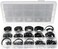 AL ARQAM 225 PCS Axle Circlip Set Black Alloy Steel Outer Circlip Retaining Ring Set