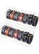 Juexica 2 Pieces Belt Organizer Acrylic Belt Storage Holder 7 Compartments Display Case Belt Container Holder for Closet and Drawer, Purse Tie Jewelry Watch Bracelets Makeup Storage Holder Accessories