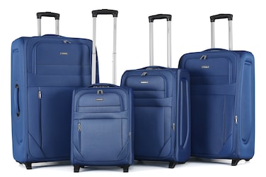 STARLIFE 4 Piece Softside Spinner 2 Wheels Fabric Trolley Luggage With Number Lock 20/24/28/32 Inches