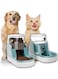 Swasto 2pack pet food and water dispenser Bundle,3.8L Capacity cat food water dispenser Pet Food feeder and water bowl, dog Feeder and Water Dispenser Set,dog food bowl