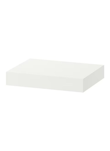 Wall Shelf - Display Shelf - White Shelf (Particleboard &amp; Fibreboard) 30x26cm