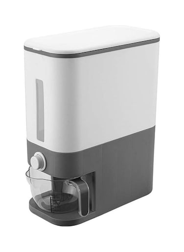 Rice Storage with Lid Automatic Tank Grey 12kg