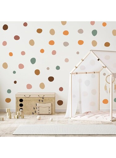 Vgaruint Irregular Polka Dots Boho Wall Stickers - Playroom Wall Decals, Kids Wall Decal, Nursery Wall Decals (Wall Deco DOT)