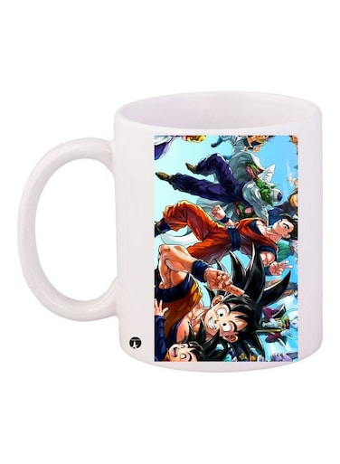 Printed Ceramic Coffee Mug Multicolour