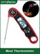 Instant Read Digital Meat Thermometer, Ultra-Fast Waterproof Cooking Thermometer with Folding Probe and Backlit LCD for Grill, BBQ, Kitchen, Outdoor Use