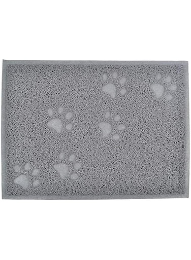 SubyVeK Pet Food Mat, 1pc Waterproof Non Slip Dogs and Cats Feeding Tray Pads, Grey, 40 * 30cm(15.74 * 11.81 inches)