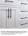 First Pro 10-Pack Matte Black Cabinet Handles &amp; Drawer Pulls, Zinc Alloy, 150mm, Kitchen Wardrobe Knobs, 96mm Center