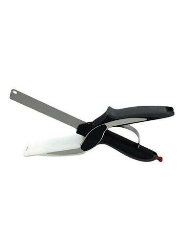 Kitchen Knife And Cutting Board Scissors Silver/Black