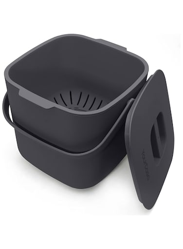 YourCasa&reg; Organic Kitchen Waste Bin - Compost Bin Kitchen for Everyday Organic Waste Container - Dishwasher Safe - Odour-Proof - Removable Strainer - Organic Bin Small with Lid Organic Bucket