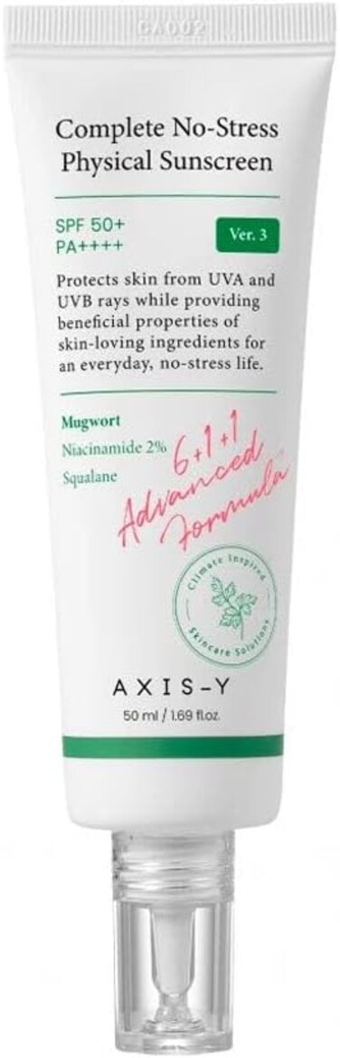 AXIS-Y Axis Y Complete No Stress Physical Sunscreen, White
