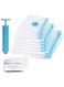Vacuum Storage Bags Pack of 10 Save 80% Space (2 x Jumbo, 2 x Large, 2 x Medium, 4 x Small), Reusable Vacuum Sealer Bags for clothes, blankets, bedding, pillows and Duvet with Hand Pump for Travel.