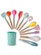 Kitchen Utensils Set With Holder Multicolour