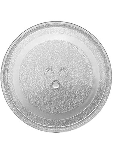 Small Glass Microwave Plate - Replacement Turntable Plate for Small Microwaves 9.6 inch / 24.5cm