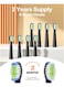 Bitvae Electric Toothbrush for Adults - Ultrasonic Electric Toothbrushes with 8 Brush Heads, ADA Accepted Power Rechargeable Toothbrush with 5 Modes, Smart Timer