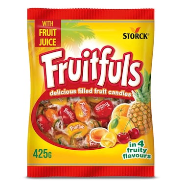 Storck Fruitfuls Filled Fruit Candies Assorted Flavours, 425g