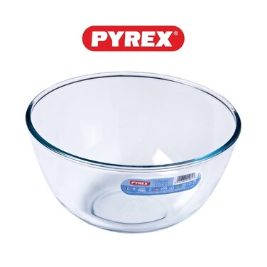 Pyrex 3L Glass Mixing Bowl - Heat Resistant and Stackable
