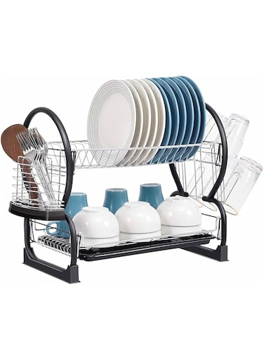 Buy FEELINGS Dish Rack Stainless Steel Kitchen Shelf Organizer for