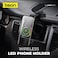 BSON WIRELESS LED PHONE HOLDER &ndash; 15W Fast Wireless Charging, MagSafe Compatible, 360&deg; Rotation, Strong Suction, One-Hand Operation, USB-A to Type-C Cable Included