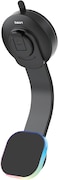 BSON WIRELESS LED PHONE HOLDER &ndash; 15W Fast Wireless Charging, MagSafe Compatible, 360&deg; Rotation, Strong Suction, One-Hand Operation, USB-A to Type-C Cable Included