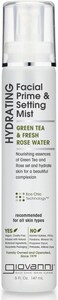 Giovanni Hydrating Facial Prime and Setting Mist, Refreshes and Sets Makeup, 147 ml