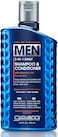 Giovanni Men 2-In-1 Daily Shampoo &amp; Conditioner, With Ginseng &amp; Eucalyptus, To Cleans &amp; Moisturizes, Strengthen &amp; Protect Hair Damage, Color-Safe &amp; Vegan, Silicon Free, 16.9 Oz