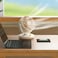 Portable USB Type-C Table Fan with 180&deg; Adjustable Head, Strong Airflow &amp; Compact Design