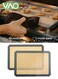 2 Pack Silicone Baking Mat Reusable Baking Mat Non-Stick Food Safe Silicone Mats for Baking Oven Baking Sheet for Making Cookies Macaroons Bread Grey