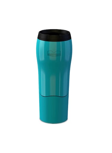 Mighty Mug Plastic Travel Mug, No Spill Double Wall Tumbler, Cold/Hot, Cup-Holder Friendly, Dishwasher Safe, (Teal, 16oz)- 1534D Teal