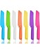 Plastic Kid Kitchen Knife Set, 7 Pcs Safety Knives for Children Kitchen Knife Set, Reusable Nylon Chef Knife Colorful Serrated Knife for Baking Fruit Bread Cake Lettuce Salad