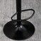 PU Leather Bar Stool,Adjustable Height,Matte Black Base.For Kitchen Home Bar Caf&eacute; Counter(Gray)