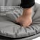 PU Leather Bar Stool,Adjustable Height,Matte Black Base.For Kitchen Home Bar Caf&eacute; Counter(Gray)