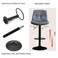 PU Leather Bar Stool,Adjustable Height,Matte Black Base.For Kitchen Home Bar Caf&eacute; Counter(Beige)