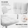 PU Leather Bar Stool,Adjustable Height,Swivel,Chrome Base,Perfect for Kitchen Bar Restaurant Counter(White 1 Pc)