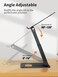 tounee Laptop Stand for Desk Adjustable Height, Telescopic Computer Stand with Pull Out Design Ergonomic Laptop Riser Fits All Laptops 10-17&quot;(Black)