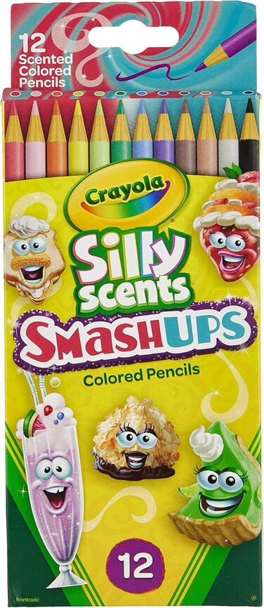 Crayola 12 Ct Silly Scents Smash Ups Colored Pencils
