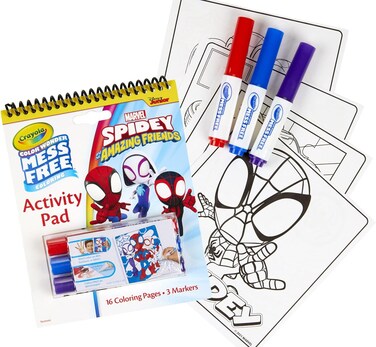Crayola Color Wonder Activity Pad, Spiderman Coloring Pages &amp; Mess Free Mini Markers, Gift