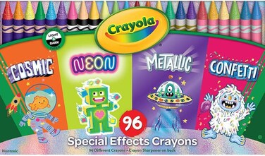 Crayola Special Effects Crayons, 96 Count