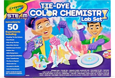 Crayola Tie Dye Color Chemistry Set For Kids, Steam/Stem Activities, Educational Toy, Ages 7, 8, 9, 10
