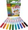 Crayola Washable Dura-Wedge Tip Dry Erase Markers, 10 Count, Assorted