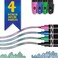 Crayola Metallic Outline Markers, Assorted Colors, Art Supplies, 4 Count