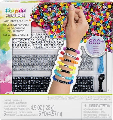 Crayola - Creations 04-4666 Letters and Beads Set, Creative Activity and Gift For Girls, From 8 Years