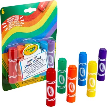 Crayola 54-1070-E-000 6 X Farbstifte, Weniger Schmutz, Waschbare Farbe, Mehrfarbig, St&uuml;ck (1Er Pack)