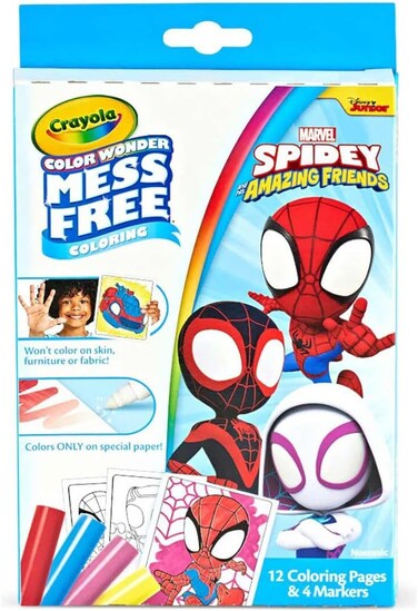 Crayola Color Wonder Mini Box Set, Spidey &amp; His Amazing Friends Great For Ages 3 and Up.