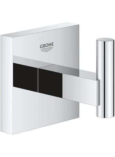 GROHE Start Cube Robe Hook - Bathroom Wall Mounted Robe hook, Chrome, 40961000