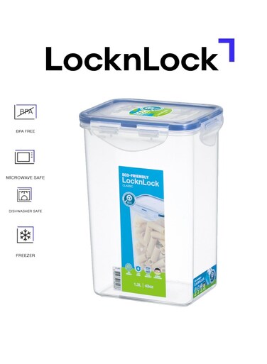Rectangular Food Storage Container 1.3L Airtight Leakproof Lid, BPA-Free, Microwave, Freezer &amp; Dishwasher Safe, Space-Saving Container for Meal Prep &amp; Leftovers