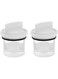 VGOL 2Pcs Washing Machine Drain Filter 647920 00647920 605010 00605010 Compatible with Bosch Compatible with Siemens Washing Machine Drain Pump Fluff Filter White