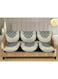 Nendle Cotton Sofa Covers Set of 3 Seater for Living Room (Black, 2 Pieces), 69 Inch x 27 inch, Abstract ASIN: B07W