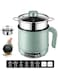 Excefore Smart Small Rice Cooker Steamer, Non-Stick Smart Mini Hot Pot with Timer and Automatic Shut Off, 5 Cooking Modes for Soups, Stews, Grains &amp; Oatmeal, Great for 1-2 Persons, Green